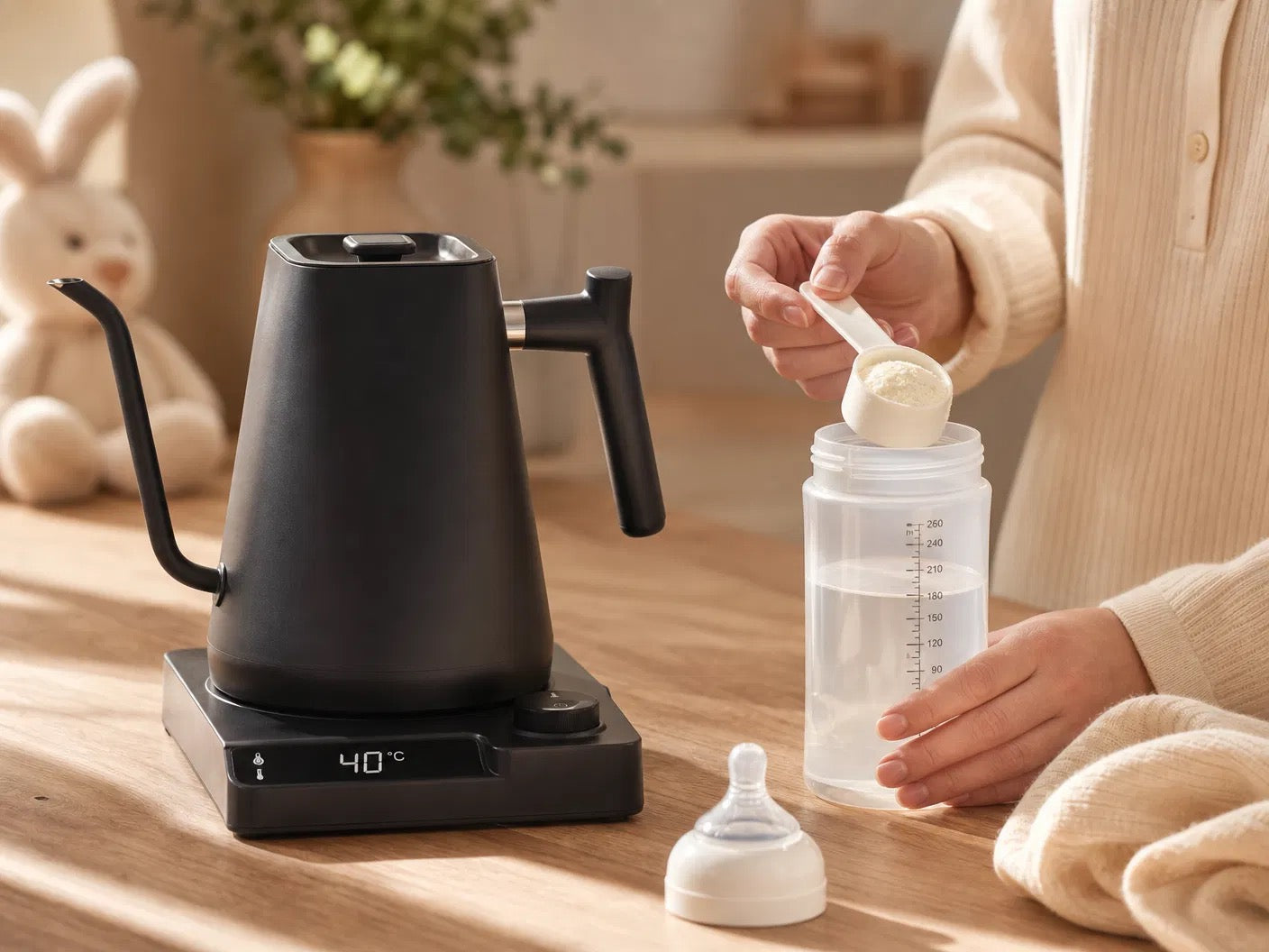 NUVORA™ Smart Elkedel – Temperaturkontrol & Minimalistisk Design
