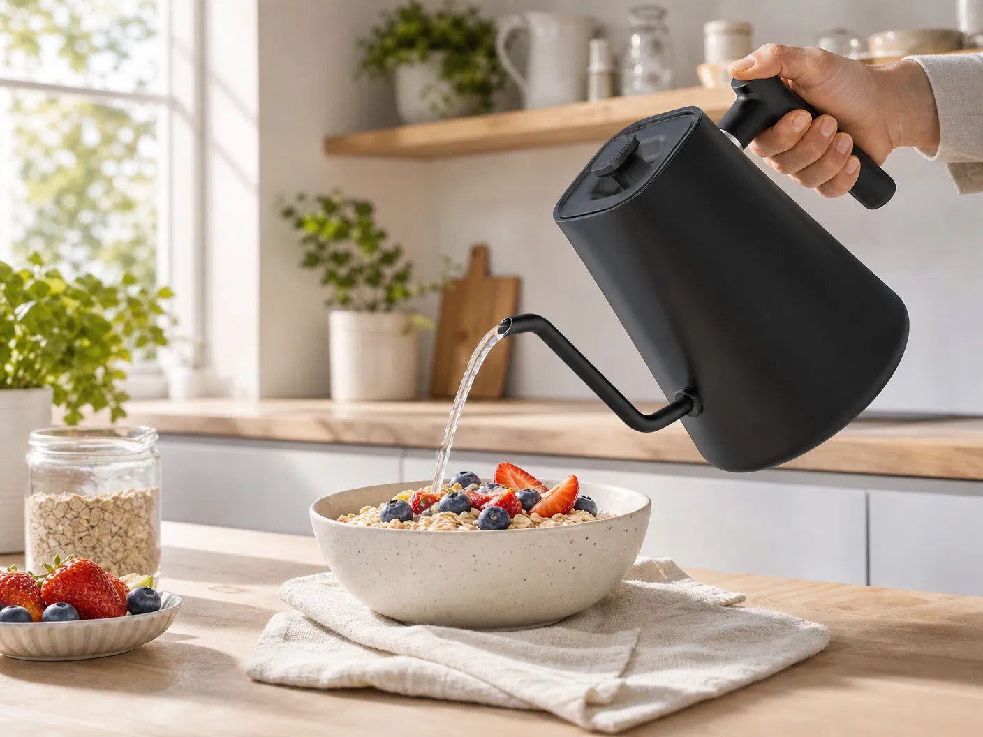 NUVORA™ Smart Elkedel – Temperaturkontrol & Minimalistisk Design